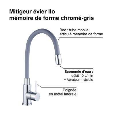 Mitigeur Evier ILO MEMOIRE DE FORME Ref 3047404061562