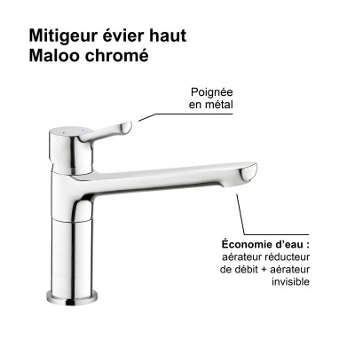 Mitigeur Evier MALOO Ref 3047404060091
