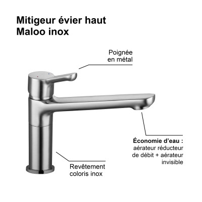 Mitigeur Evier MALOO Ref 3047404060107