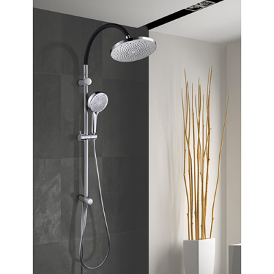 Colonne de douche MÉMOIRE DE FORME noir & chrome Ref 3047404002220