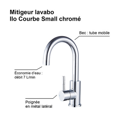Mitigeur Lavabo ILO COURBE SMALL Ref 3047404057251