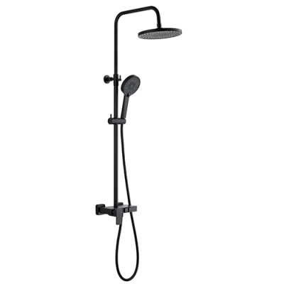 Colonne de douche avec robinetterie BUTO MECANIQUE - Noire