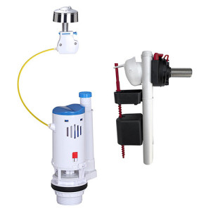 Ensemble mécanisme 3/6 L et robinet flotteur NF