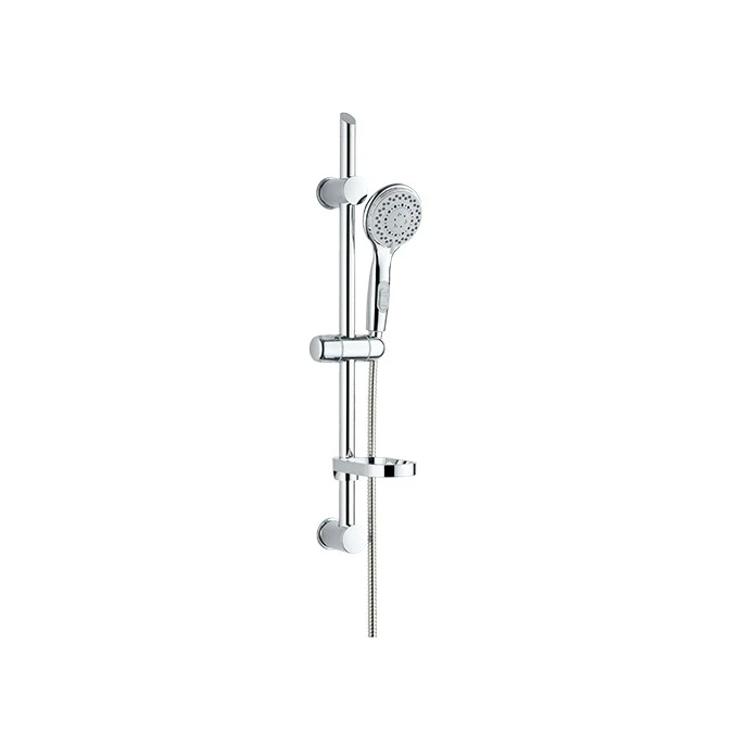 Ensemble barre de douche, douchette et flexible STOP'O 3 jets