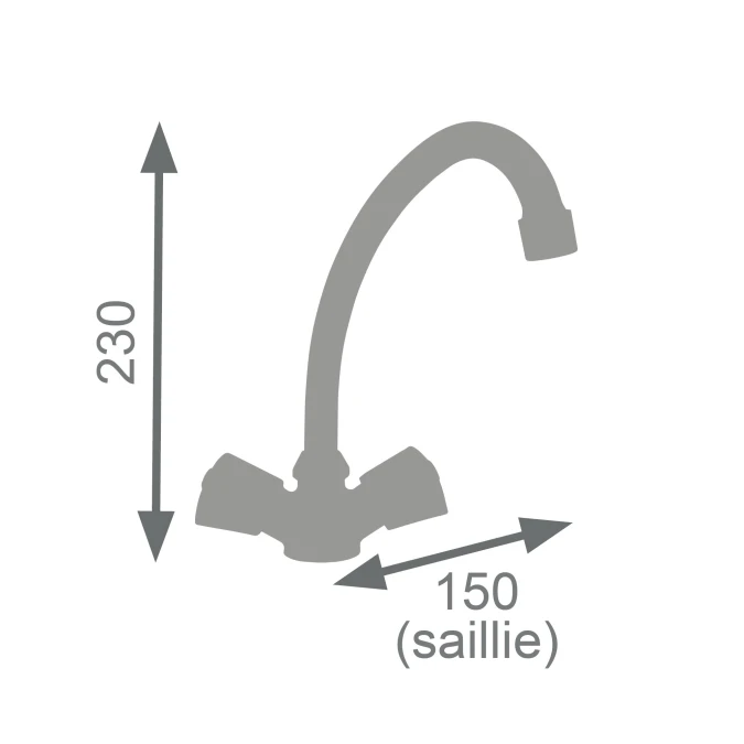 Mélangeur lavabo BOUTY