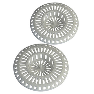 Grille Bonde pour évier en ABS - Ø 80 mm / 2 pièces
