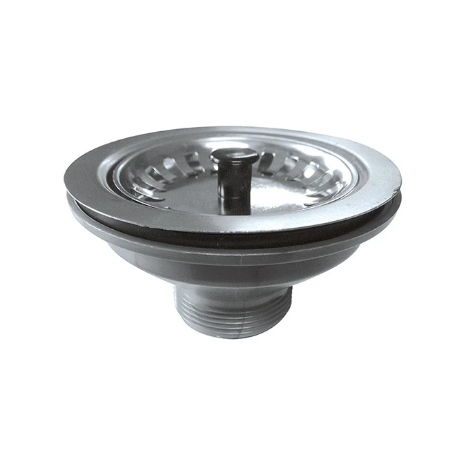 Bonde à panier, pour évier percé - Ø 90 mm