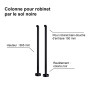 Colonnes pour robinet par le sol