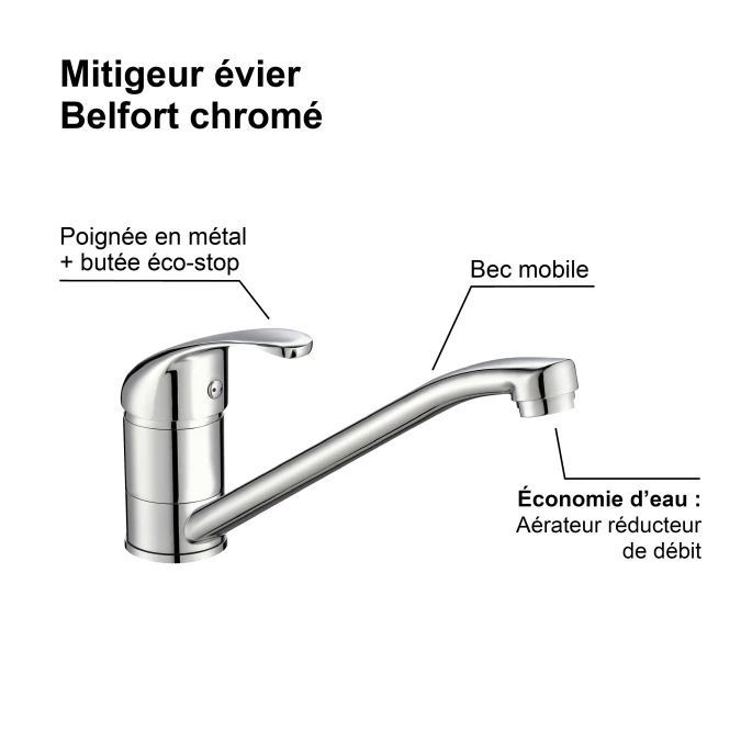 Mitigeur évier BELFORT