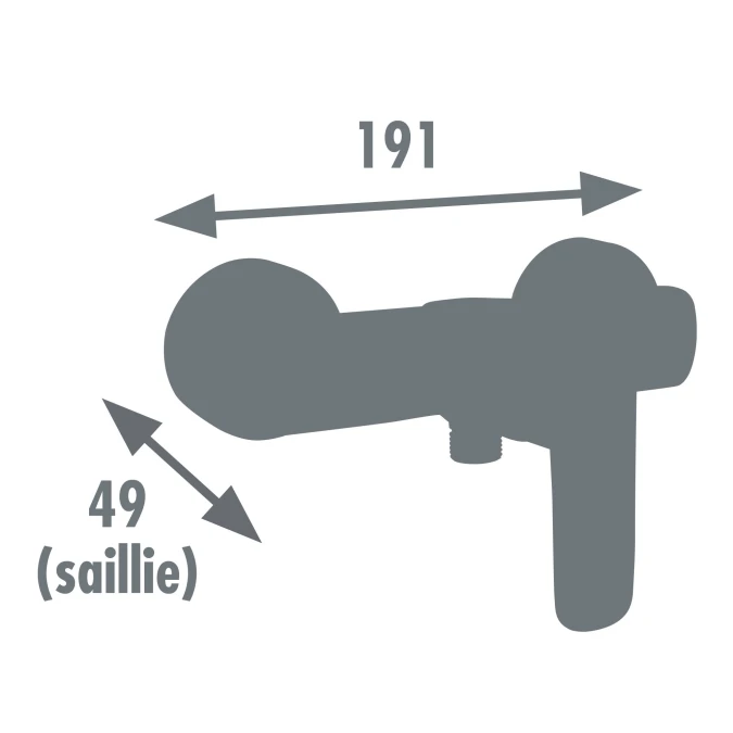 Mitigeur douche DUNEDIN