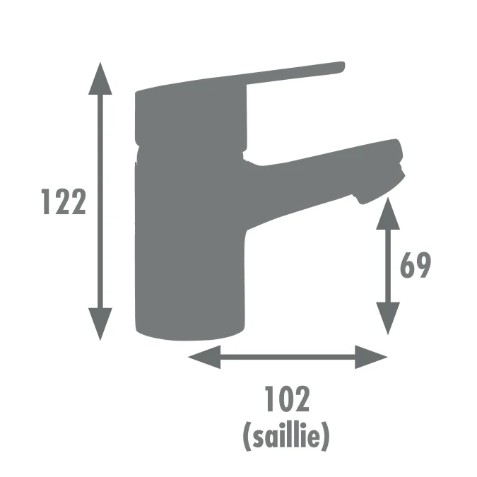 Mitigeur lavabo TULSA - Fabrication Française - Certifié NF