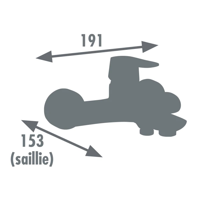 Mitigeur bain douche DUNEDIN