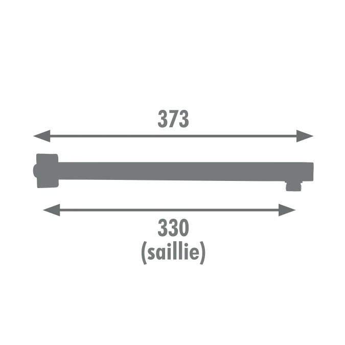 Bras de douche CARRE