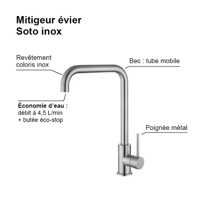 Mitigeur évier SOTO