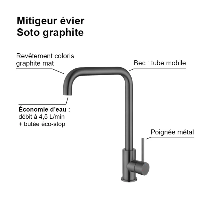 Mitigeur évier SOTO