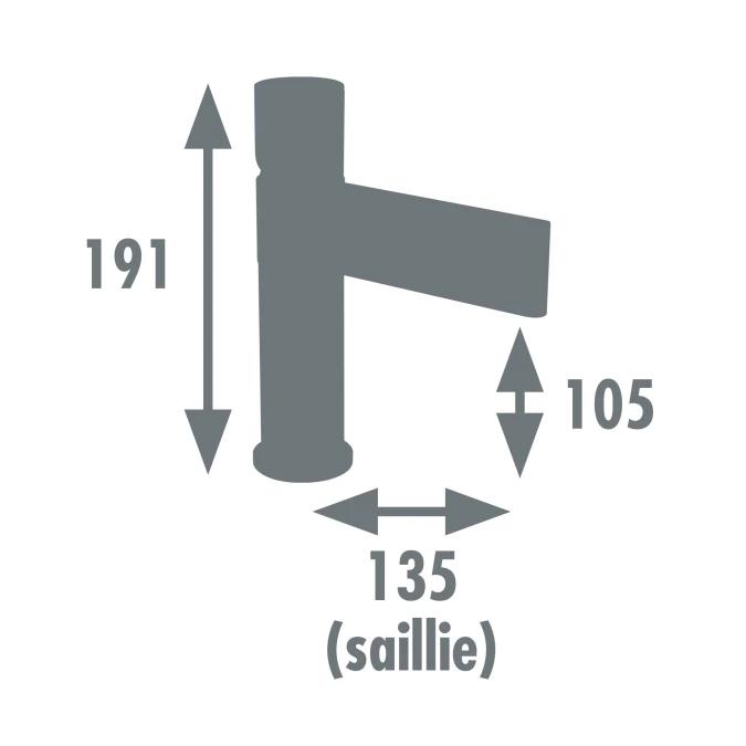 Mitigeur lavabo BLACK STEEL