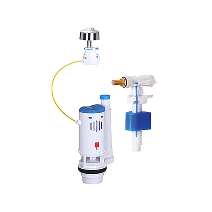 Ensemble mécanisme de chasse et robinet flotteur pour WC - Certifié NF