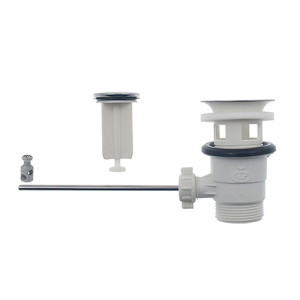 Bonde de lavabo à clapet, sans tirette - Certifié NF