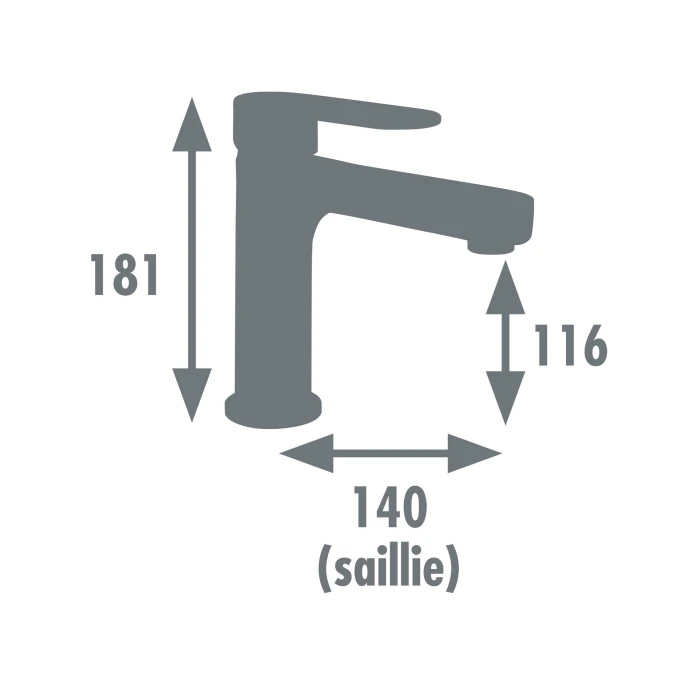 Mitigeur lavabo ADAMAN - Fabrication Française - Certifié NF