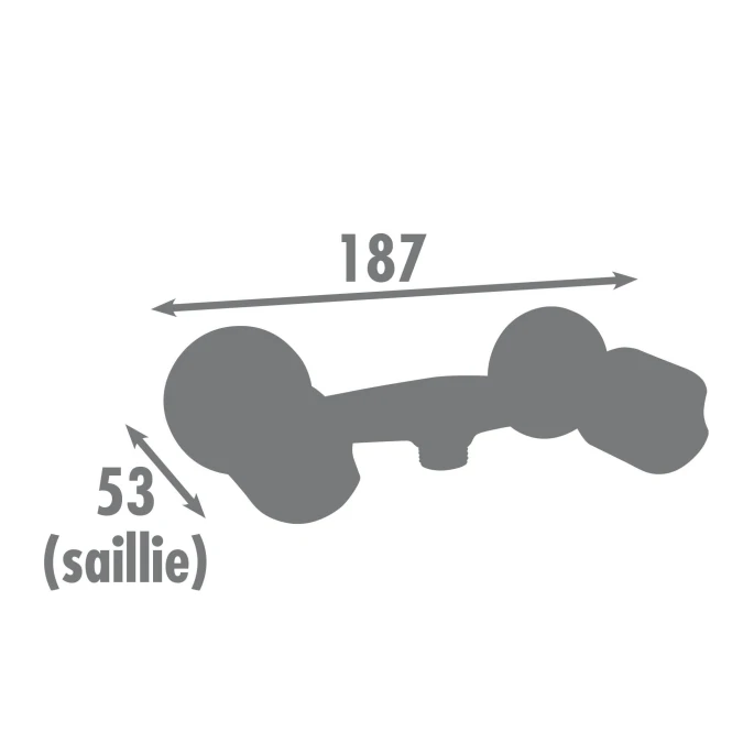 Mélangeur douche IBIZA 3 - Certifié NF - Fabrication Française