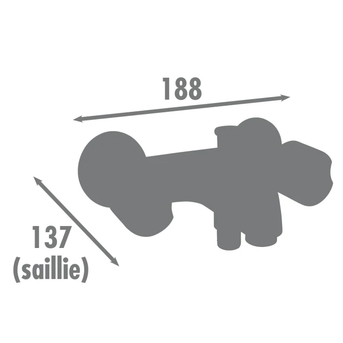 Mélangeur bain douche IBIZA 3 - Certifié NF - Fabrication Française