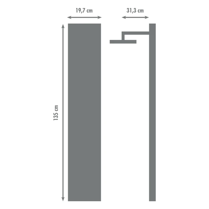 Colonne hydromassante BLANCHE