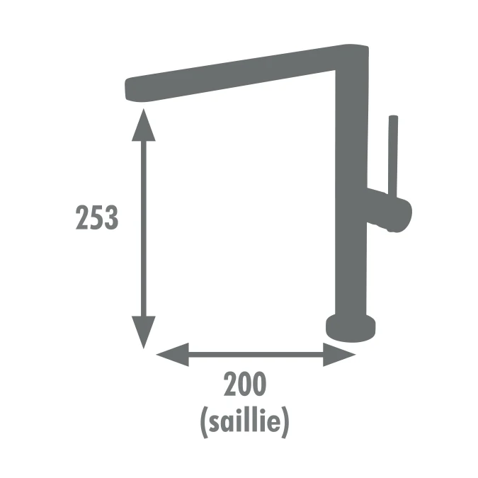 Mitigeur évier HAUT KEDRAL