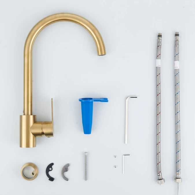 Mitigeur évier rond GRIBS RAPIDFIX - Fixation par le dessus