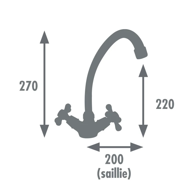 Mélangeur évier BEVERLEY