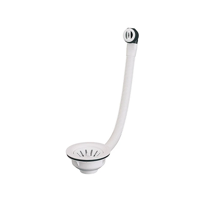 Bonde évier à panier avec trop plein