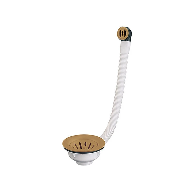 Bonde évier à panier avec trop plein