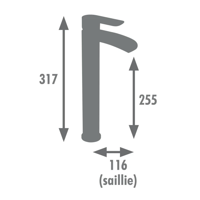 Mitigeur lavabo KEYEO HAUT