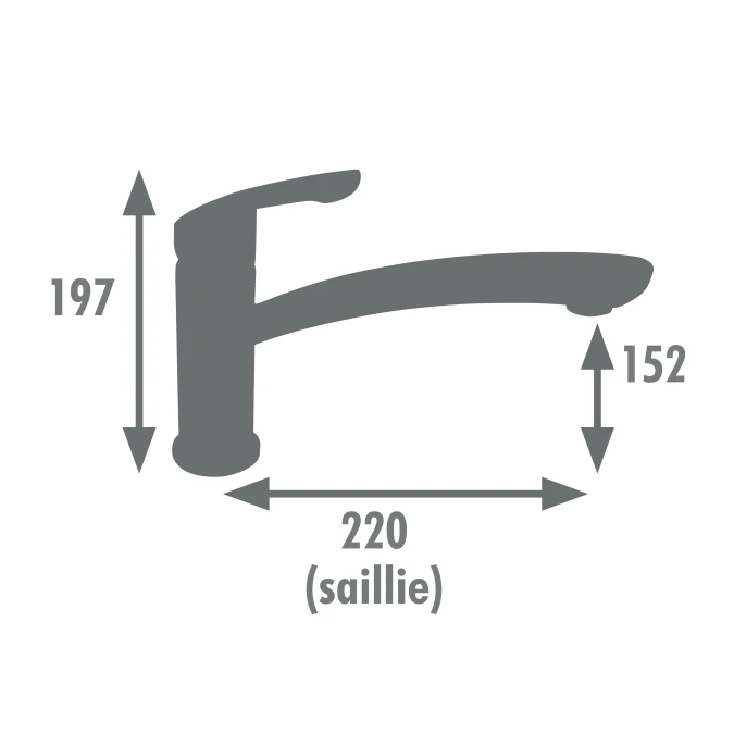 Mitigeur évier NALO