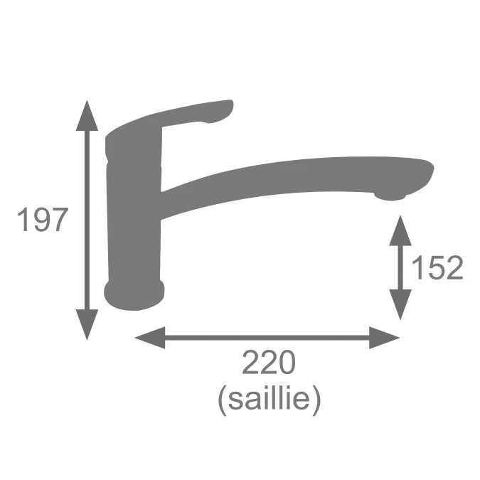Mitigeur évier NALO