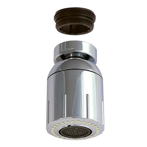 Brise-jet à rotule régulateur de débit