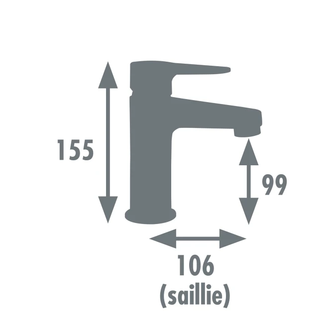 Mitigeur lavabo CHARK - Fabrication Française - Certifié NF