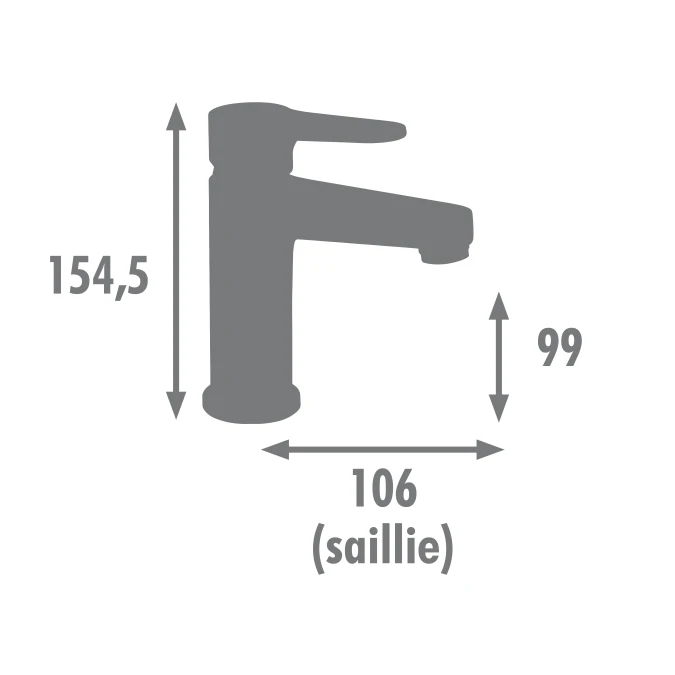 Mitigeur lavabo CHARK - Fabrication Française - Certifié NF