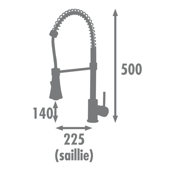 Mitigeur évier SOHO avec douchette