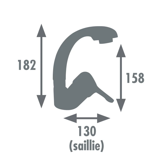 Mitigeur lavabo EDINBURGH COURBE