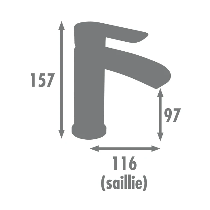 Mitigeur lavabo HUTT