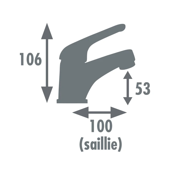 Mitigeur lavabo SUN - Fabrication Française - Certifié NF