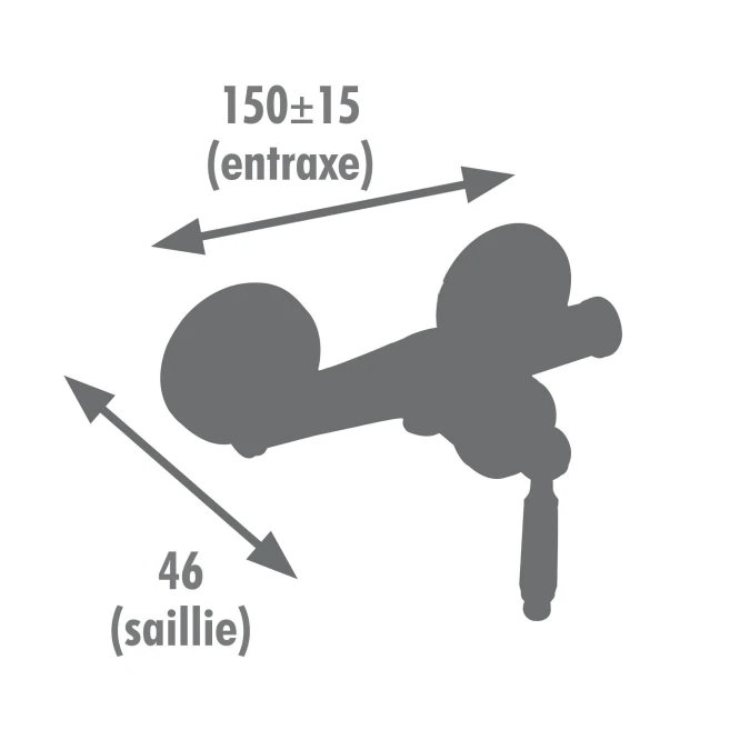 Mitigeur douche ANTIGUA
