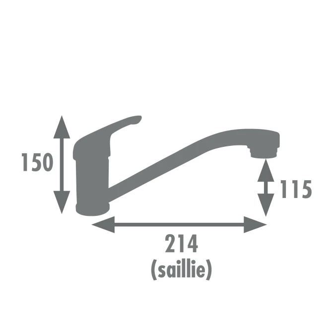 Mitigeur évier SUN - Fabrication française - Certifié NF