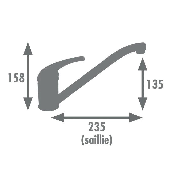 Mitigeur évier RAVEA - Fabrication Française - Certifié NF