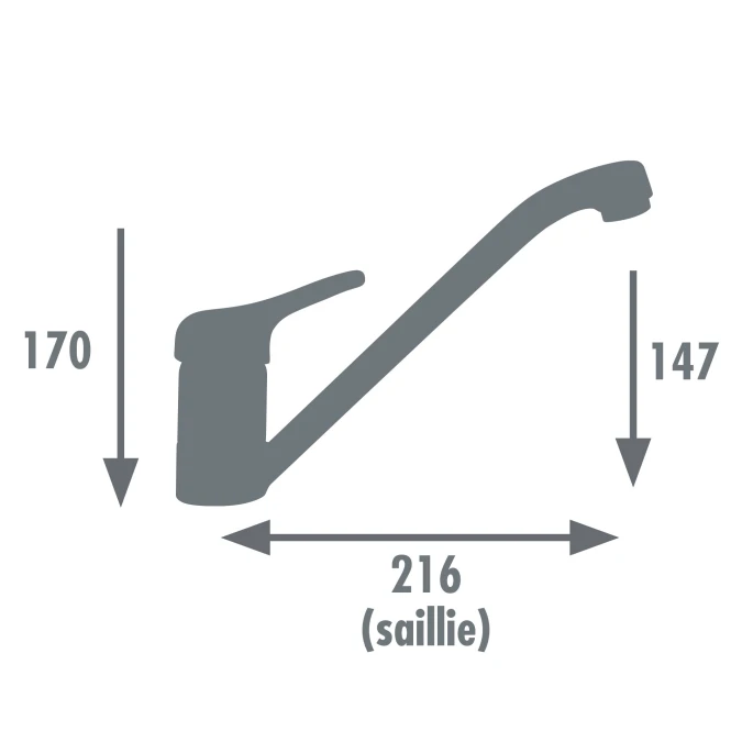 Mitigeur évier ALTEA - Fabrication Française - Certifié NF