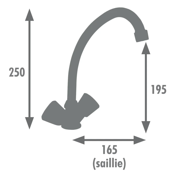 Mélangeur évier BOUTY