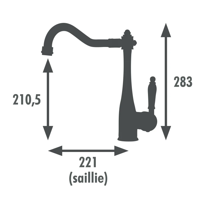 Mitigeur évier RETRO