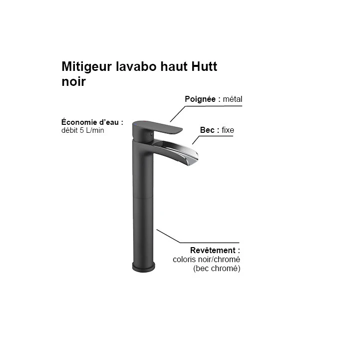 Mitigeur lavabo HUTT HAUT