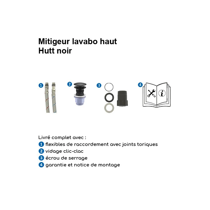 Mitigeur lavabo HUTT HAUT