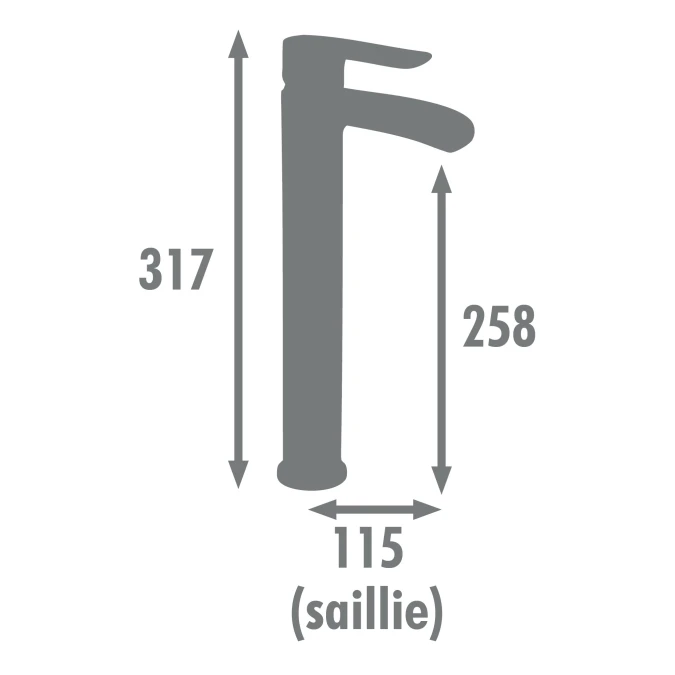 Mitigeur lavabo HUTT HAUT